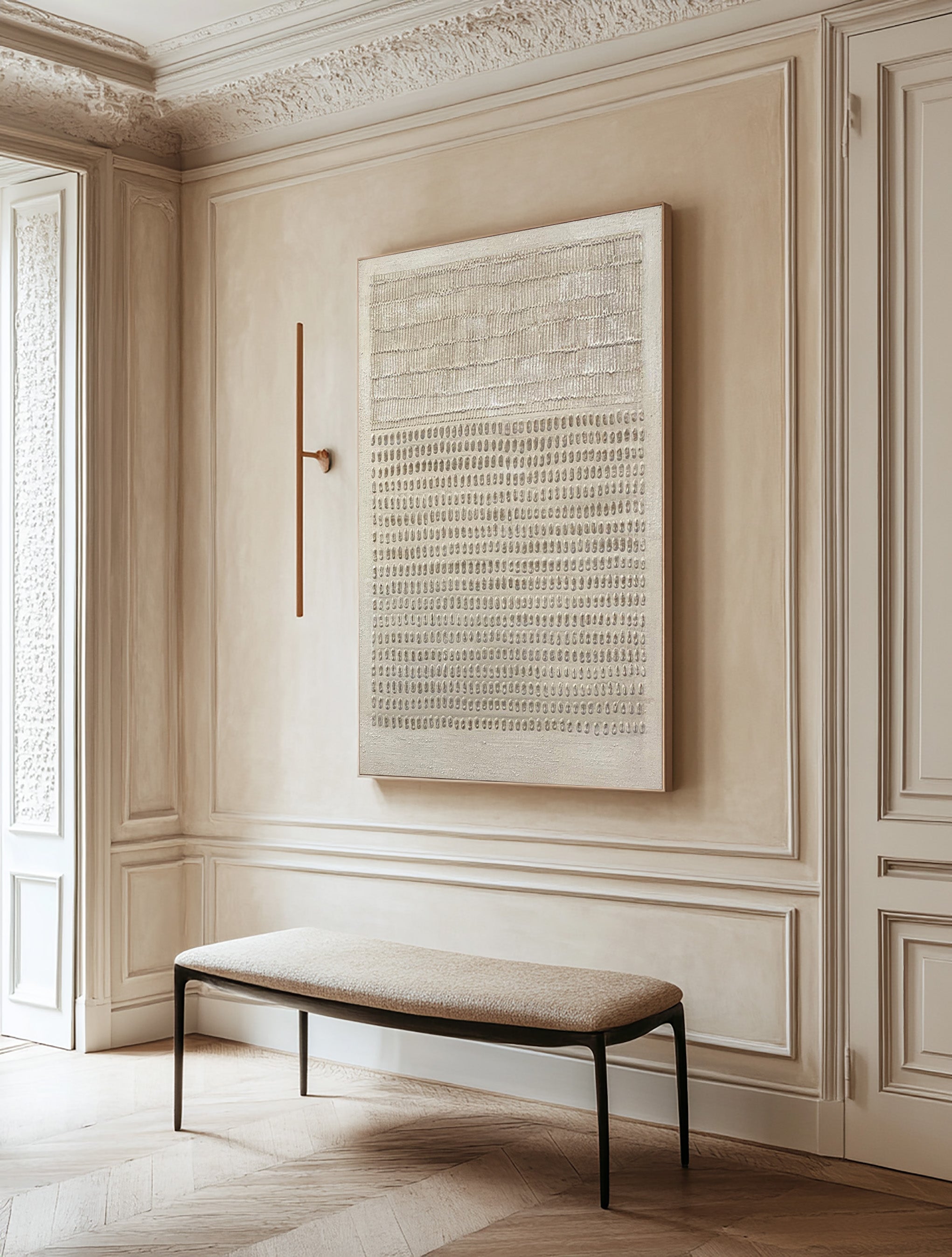 Calming Textured Wall Art Wabi-Sabi Inspired Neutral Canvas #MM190