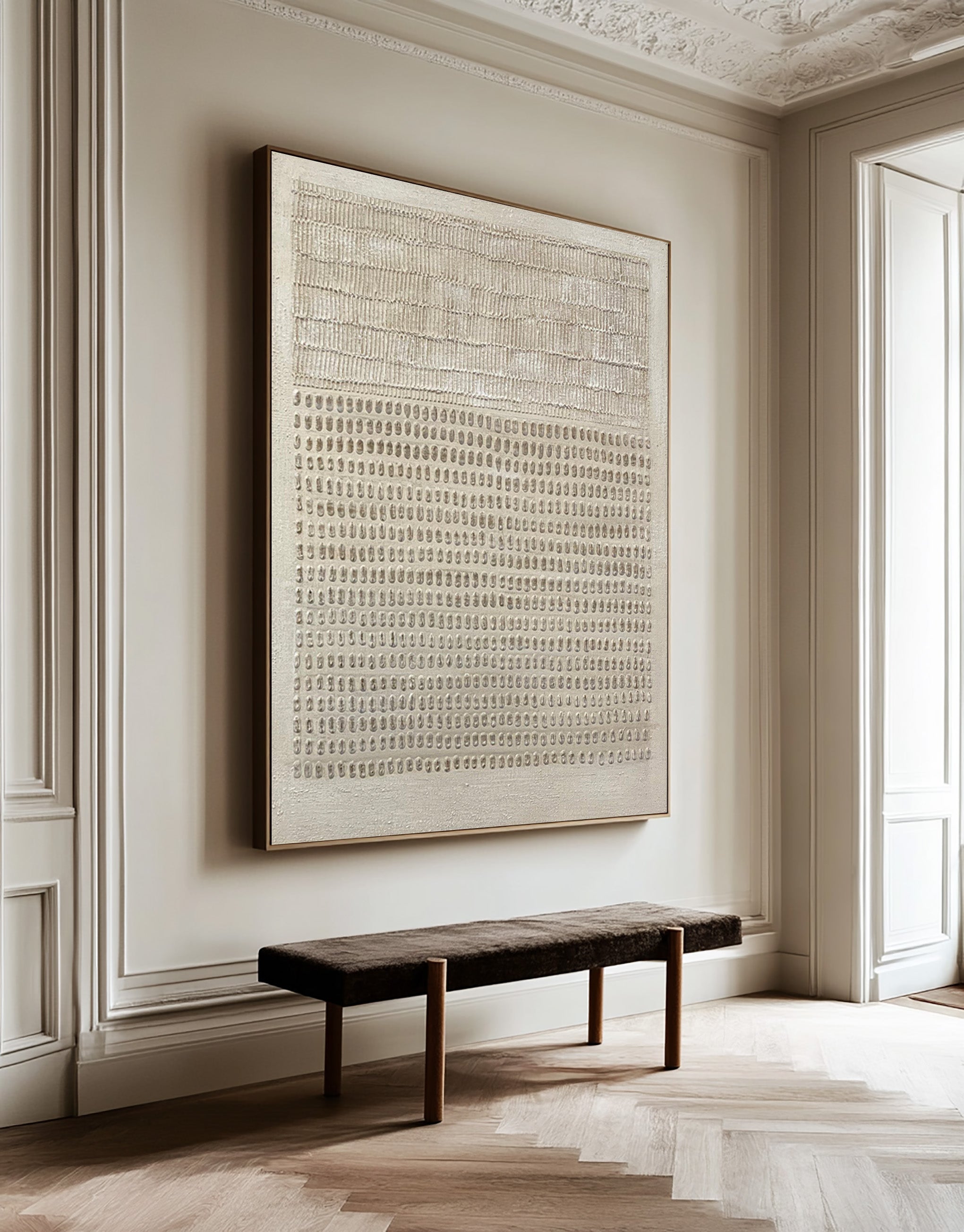 Calming Textured Wall Art Wabi-Sabi Inspired Neutral Canvas #MM190