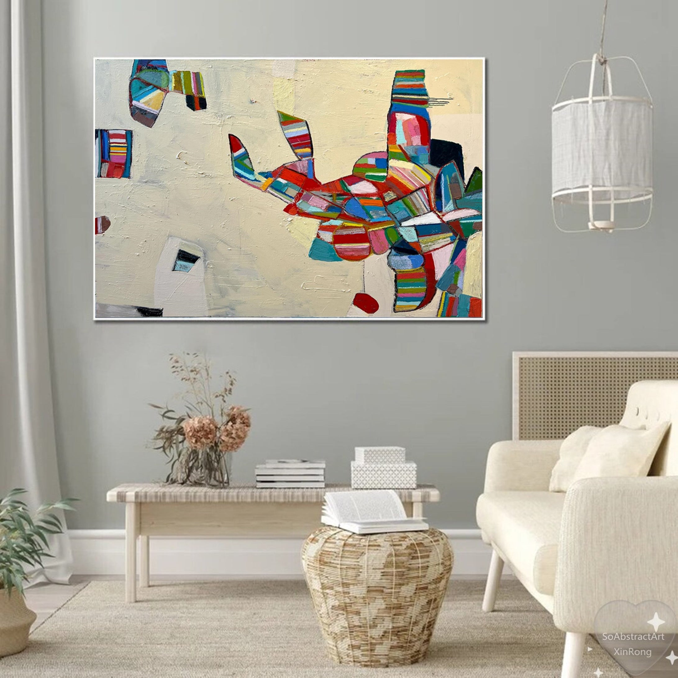 Vivid Mid Century Wall Art for Creative Spaces #MC001