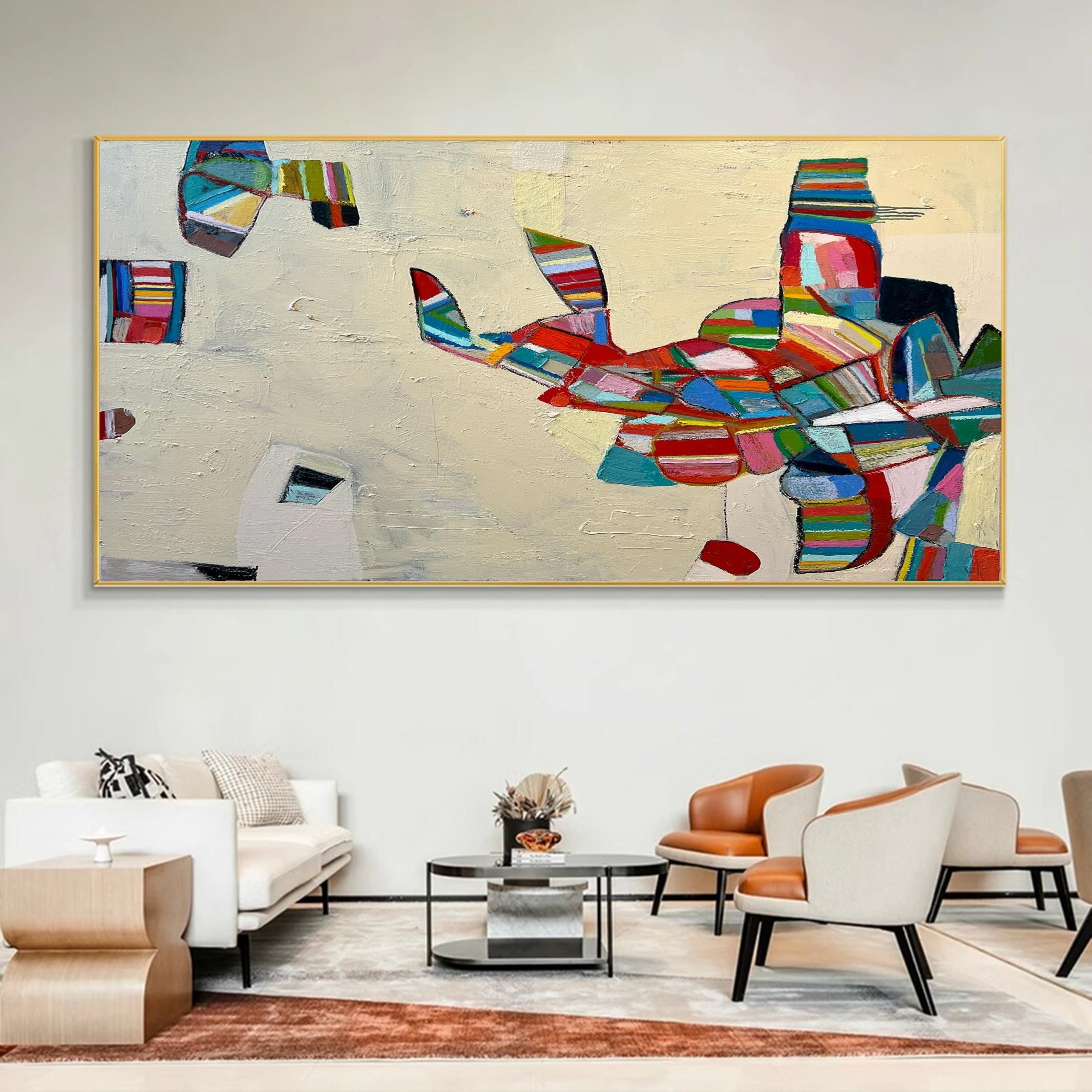 Vivid Mid Century Wall Art for Creative Spaces #MC001