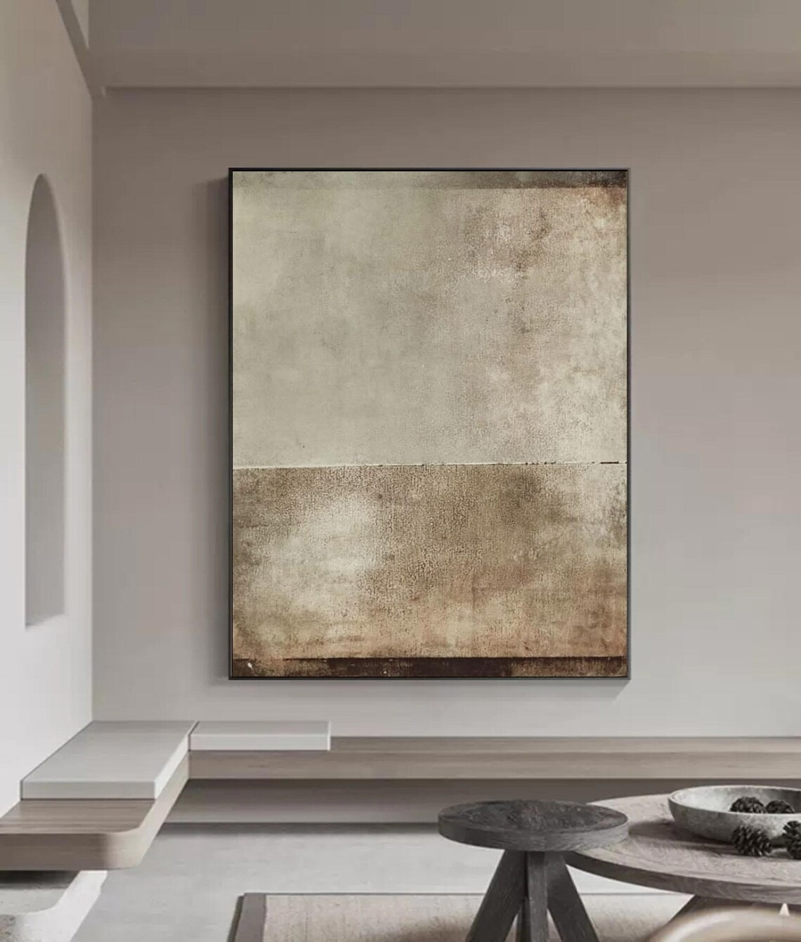 Balanced Abstract Textured Geometric Minimalist Wall Decor #MM251