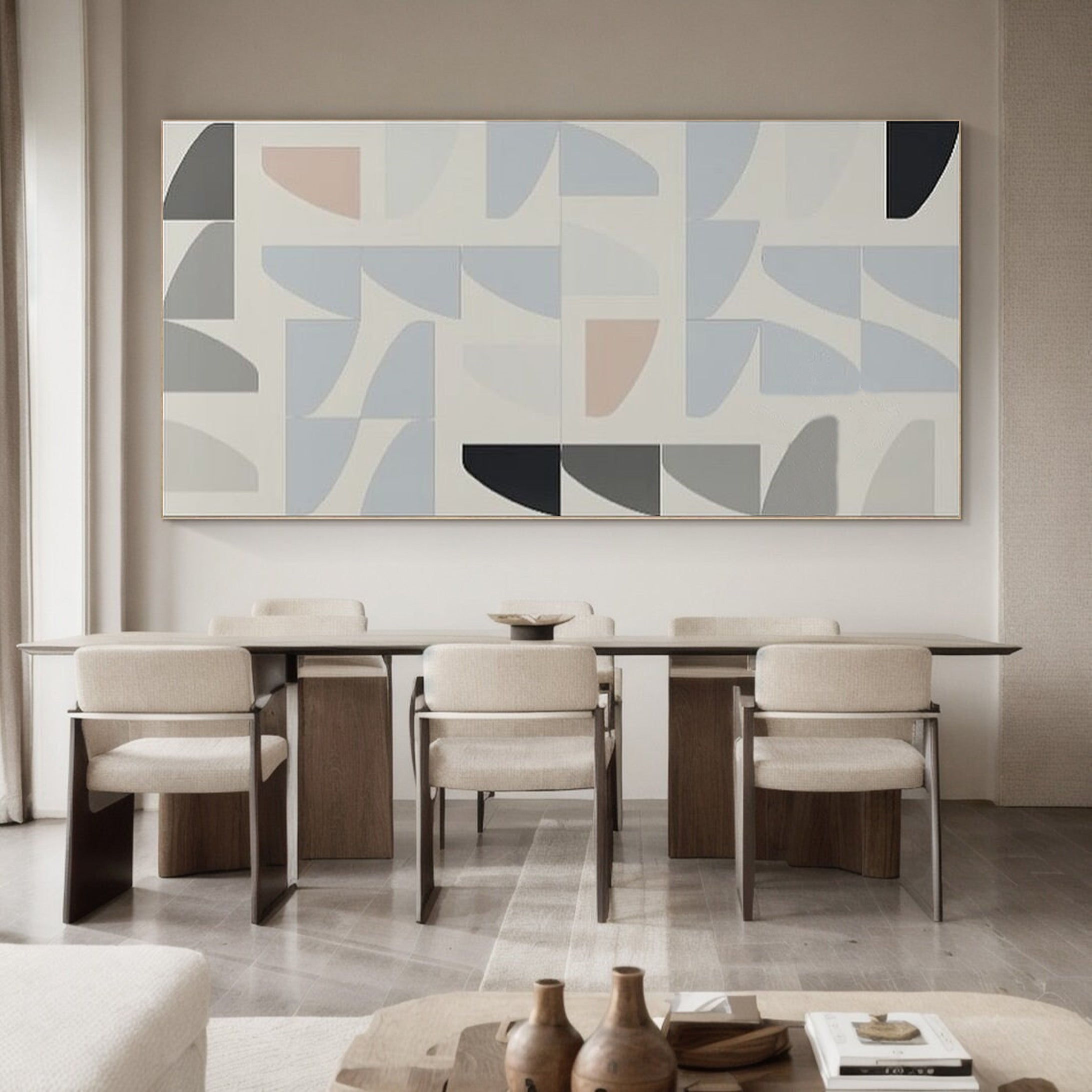 Modern Abstract Painting Chic Geometric Patterns #MC006