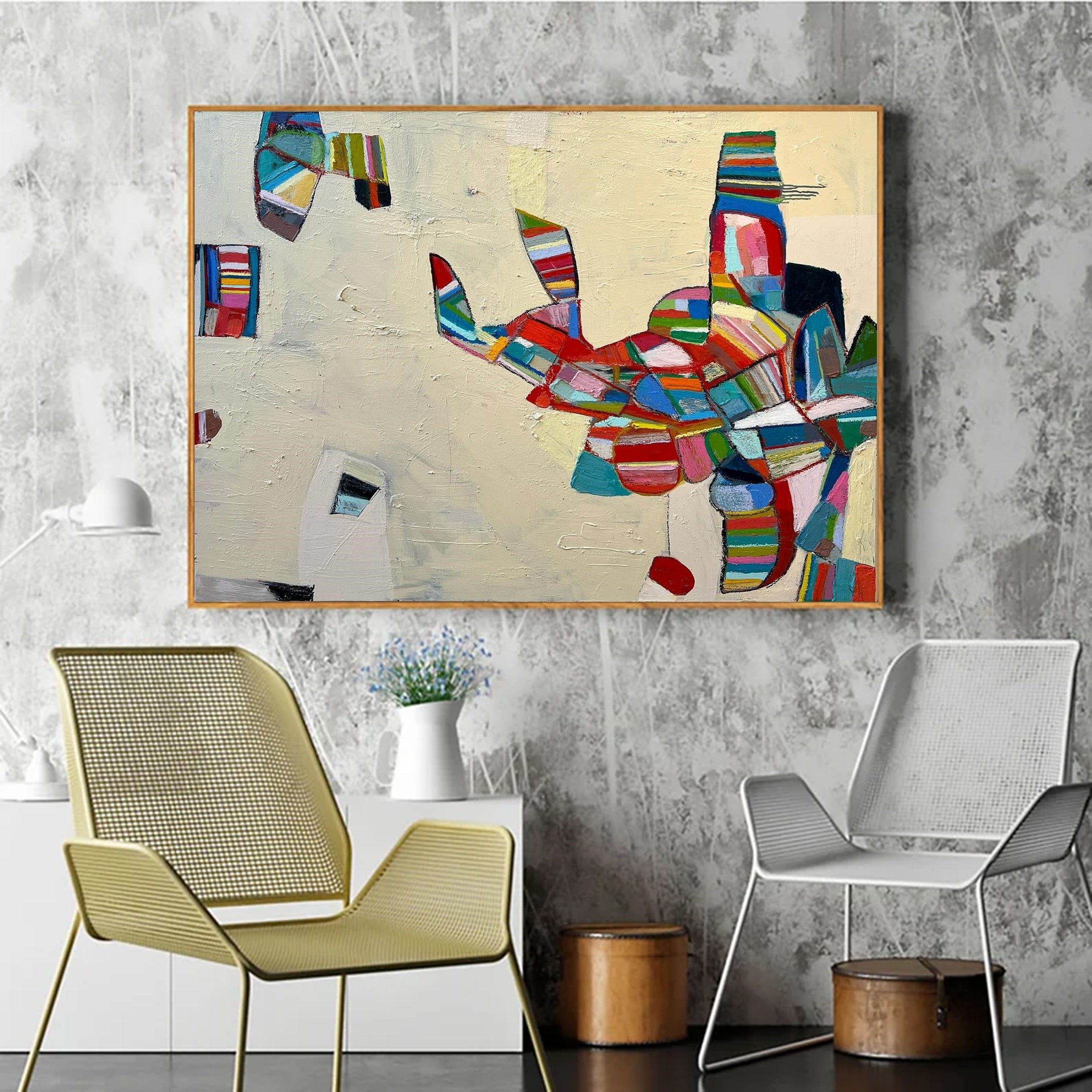 Vivid Mid Century Wall Art for Creative Spaces #MC001