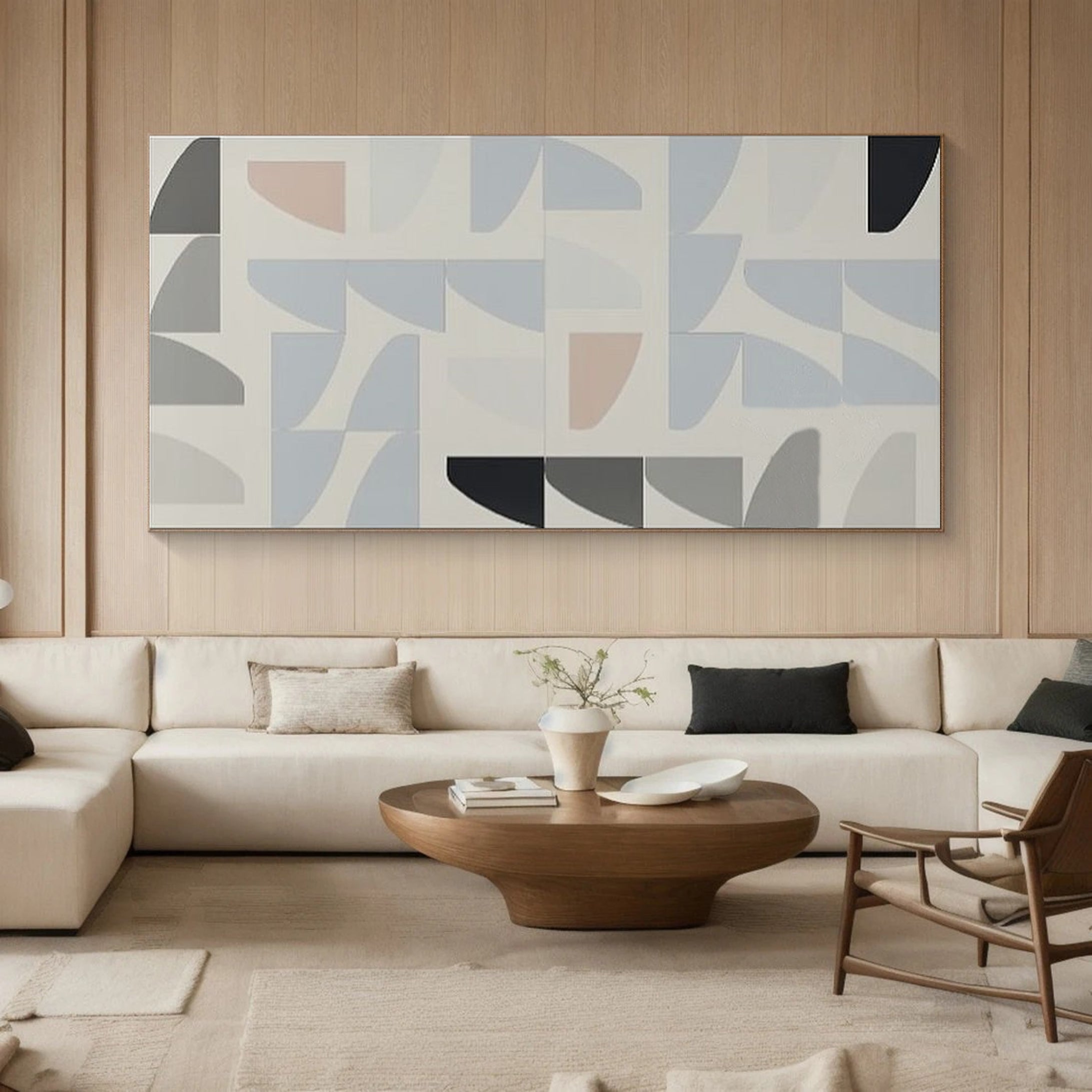 Modern Abstract Painting Chic Geometric Patterns #MC006