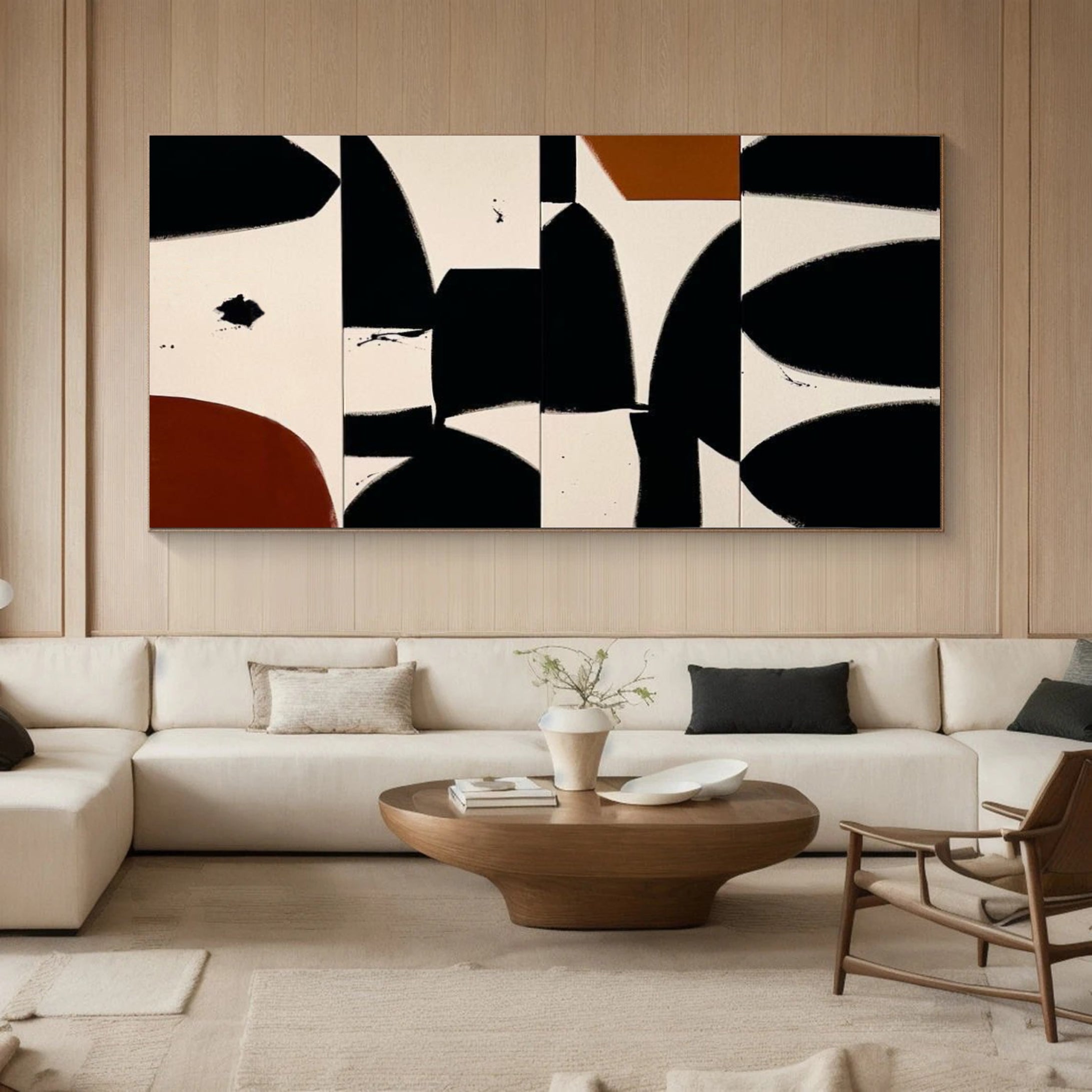 Minimalist Abstract Geometric Canvas For House #MM051