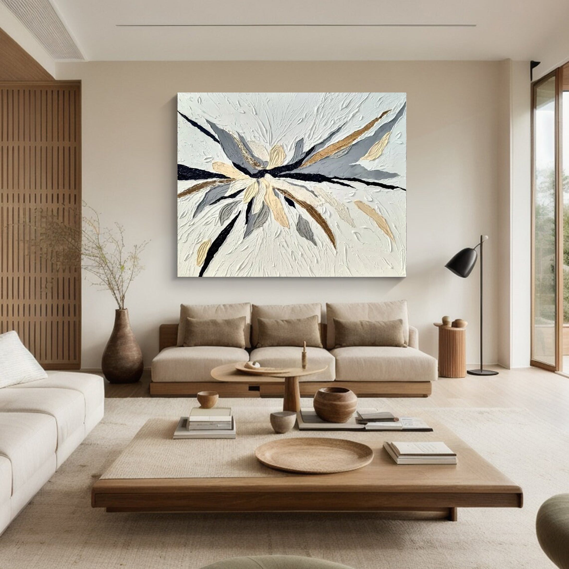 Textured Abstract Oil Painting For Modern Homes #MM052