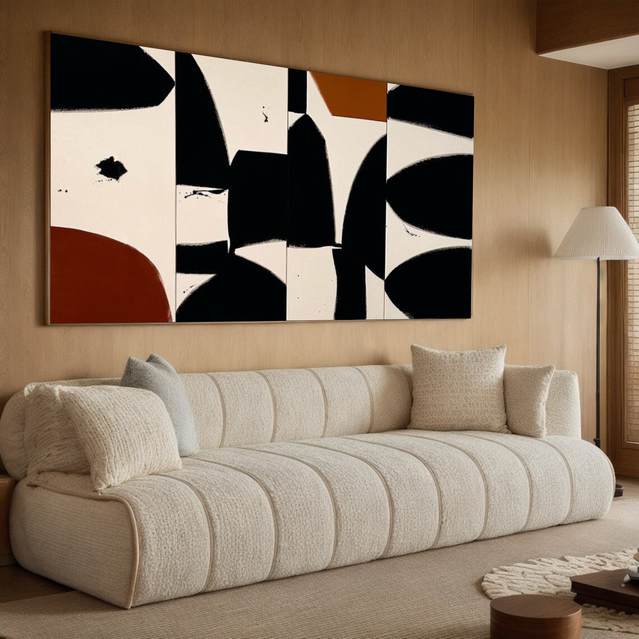 Minimalist Abstract Geometric Canvas For House #MM051