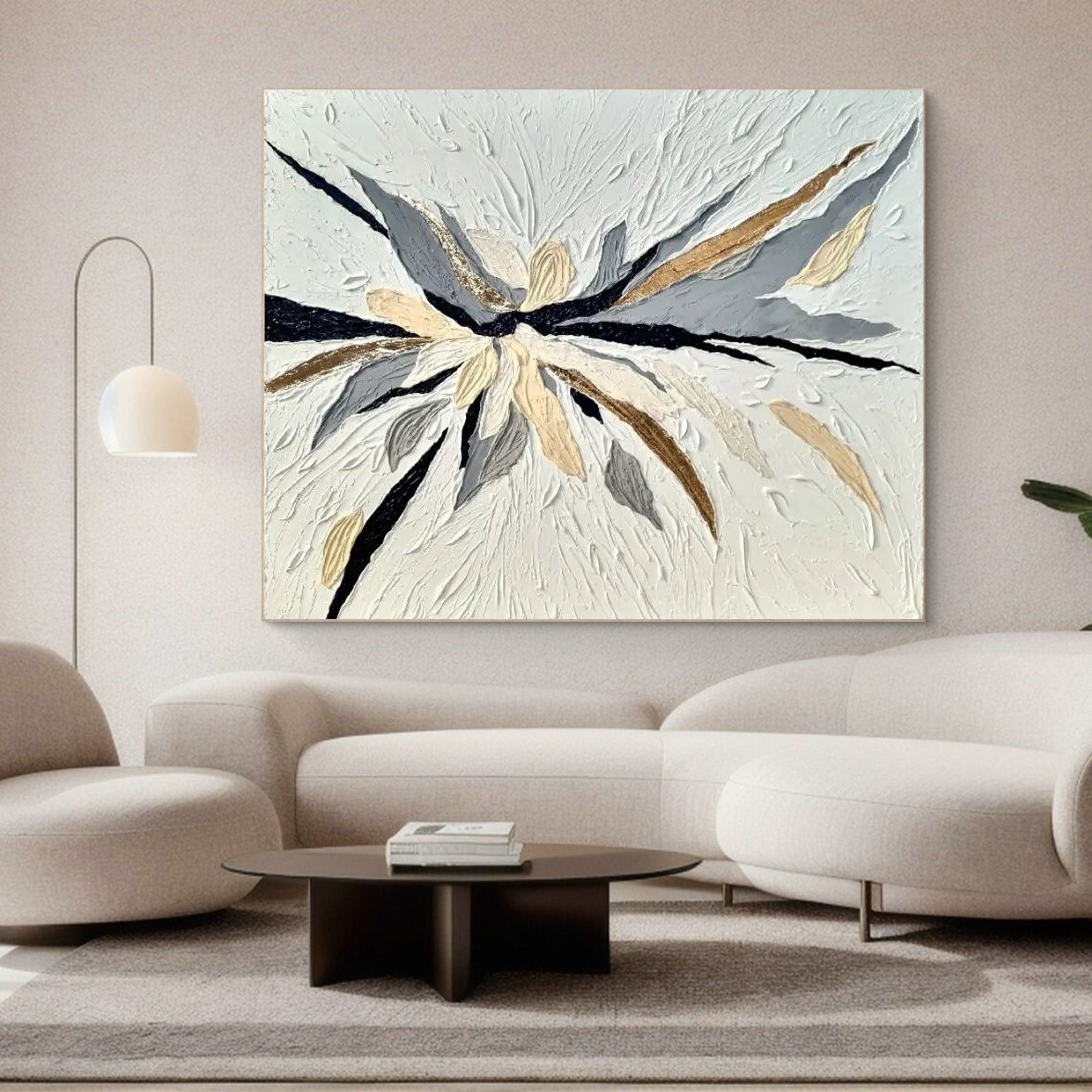 Textured Abstract Oil Painting For Modern Homes #MM052