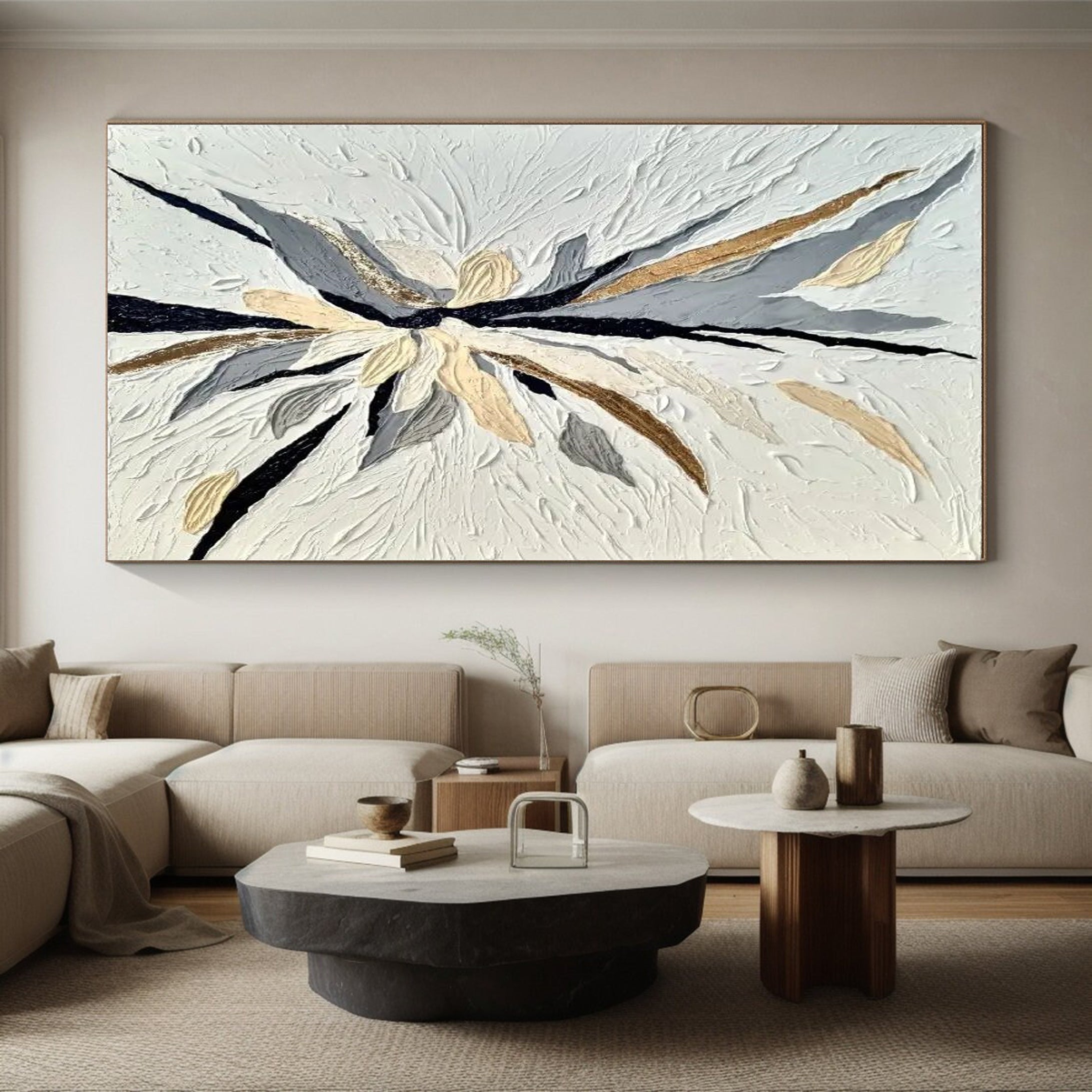 Textured Abstract Oil Painting For Sale