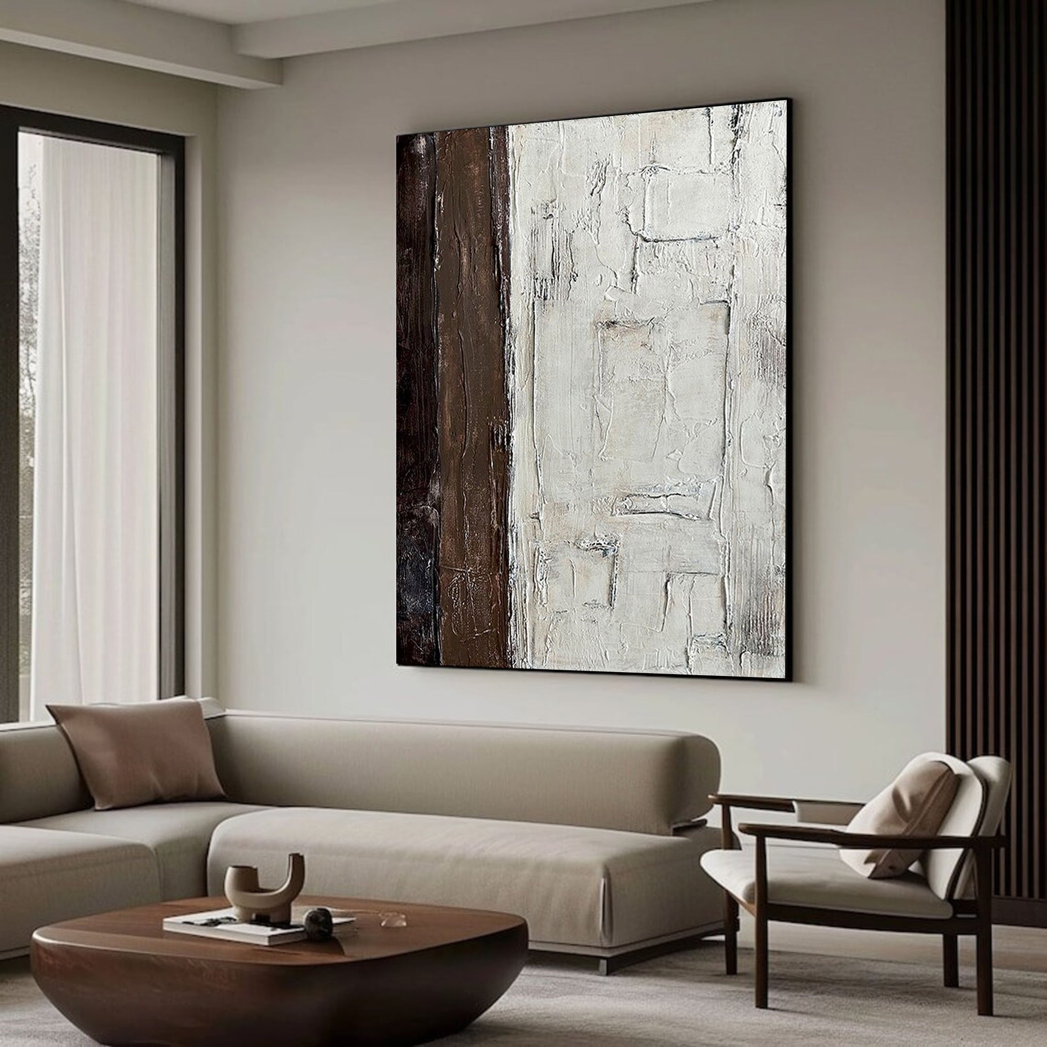 Textured Abstract Art for Modern Living Rooms #MM007