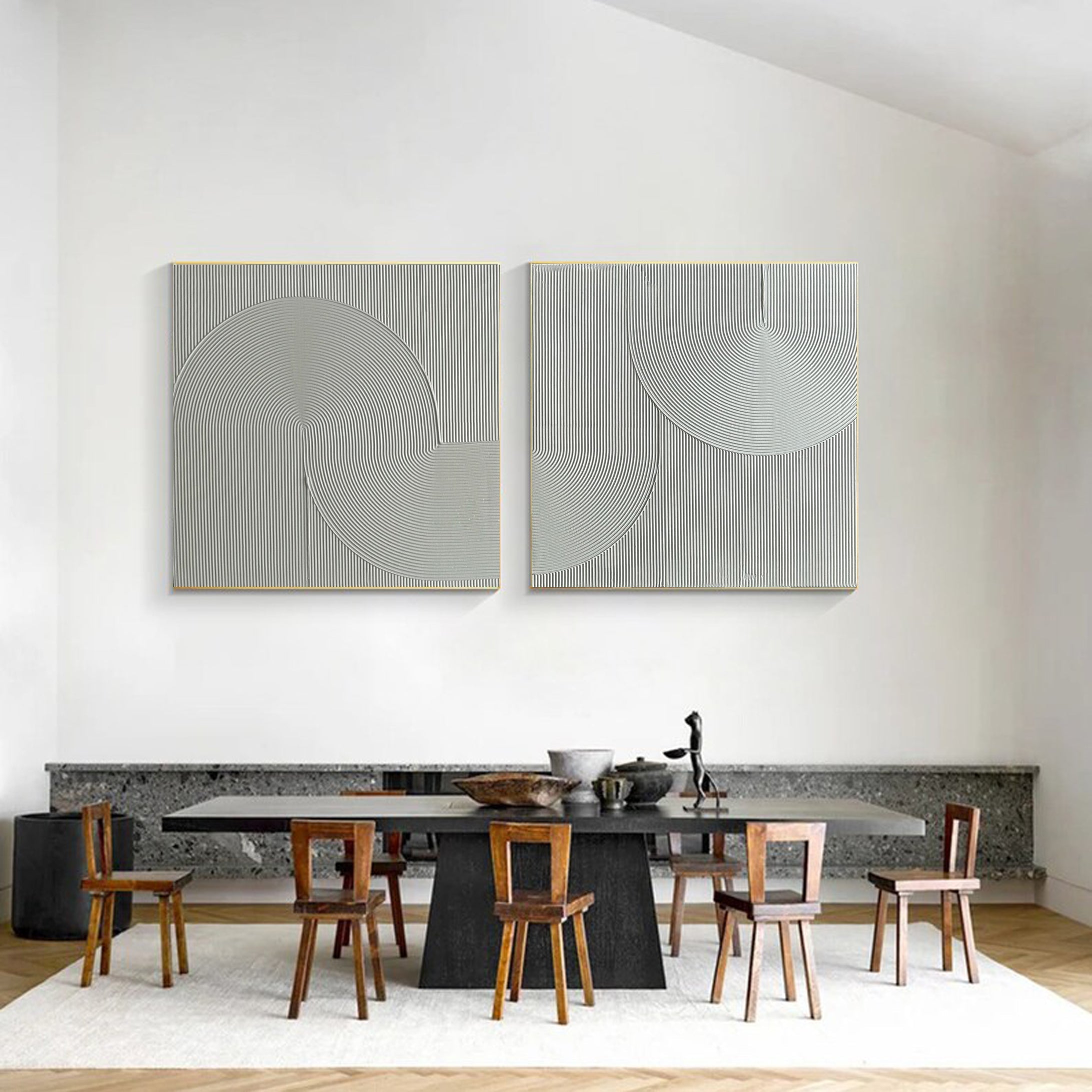 Minimalist Abstract Geometry Chic and Simple Wall Art #MMS016