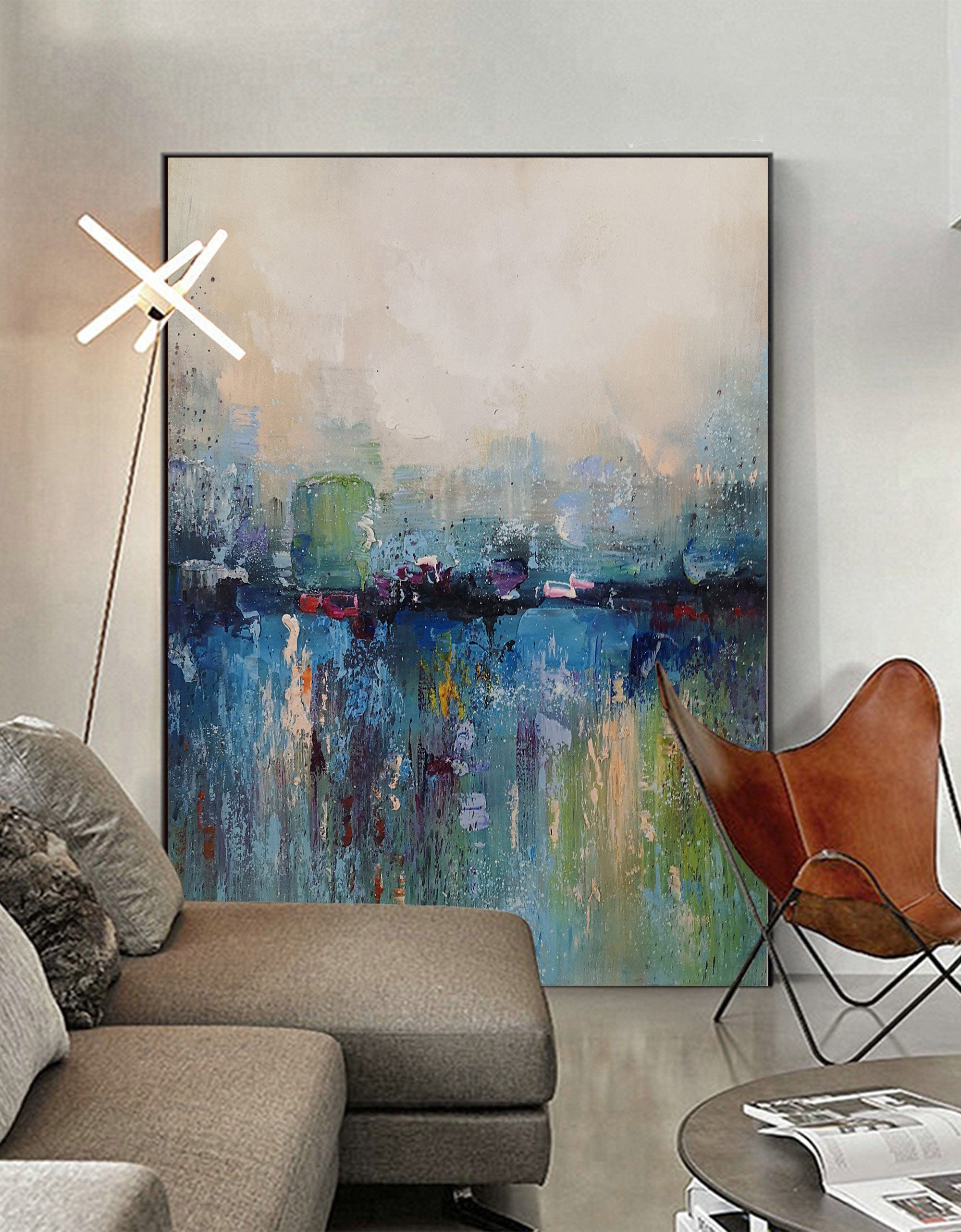 Large Abstract Seascape Art - Modern Home Painting#MM326