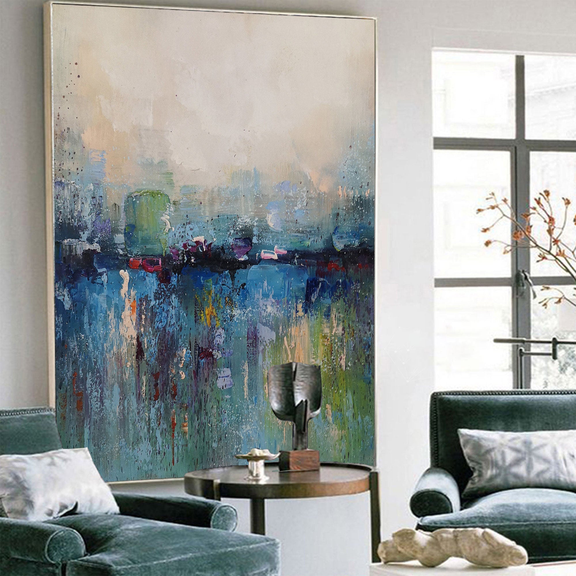 Large Abstract Seascape Art - Modern Home Painting#MM326