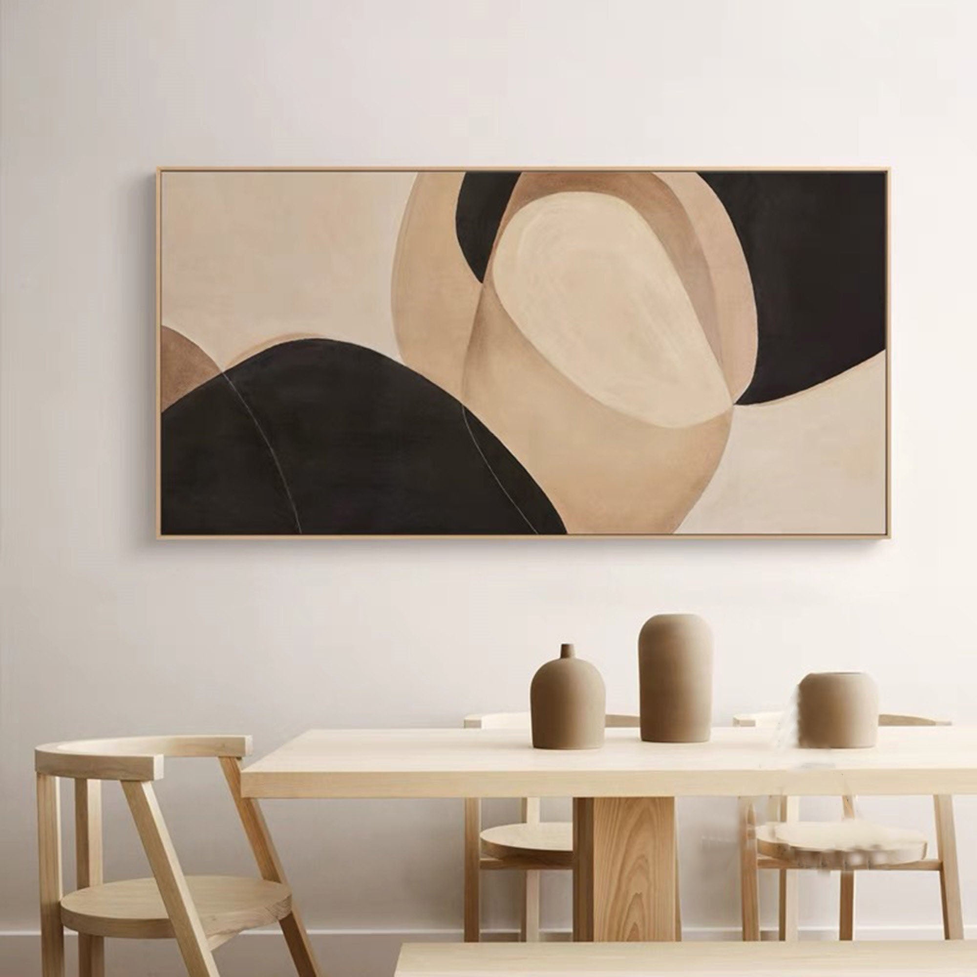 Elegant Neutral Minimalist Art in Organic Forms #MM278