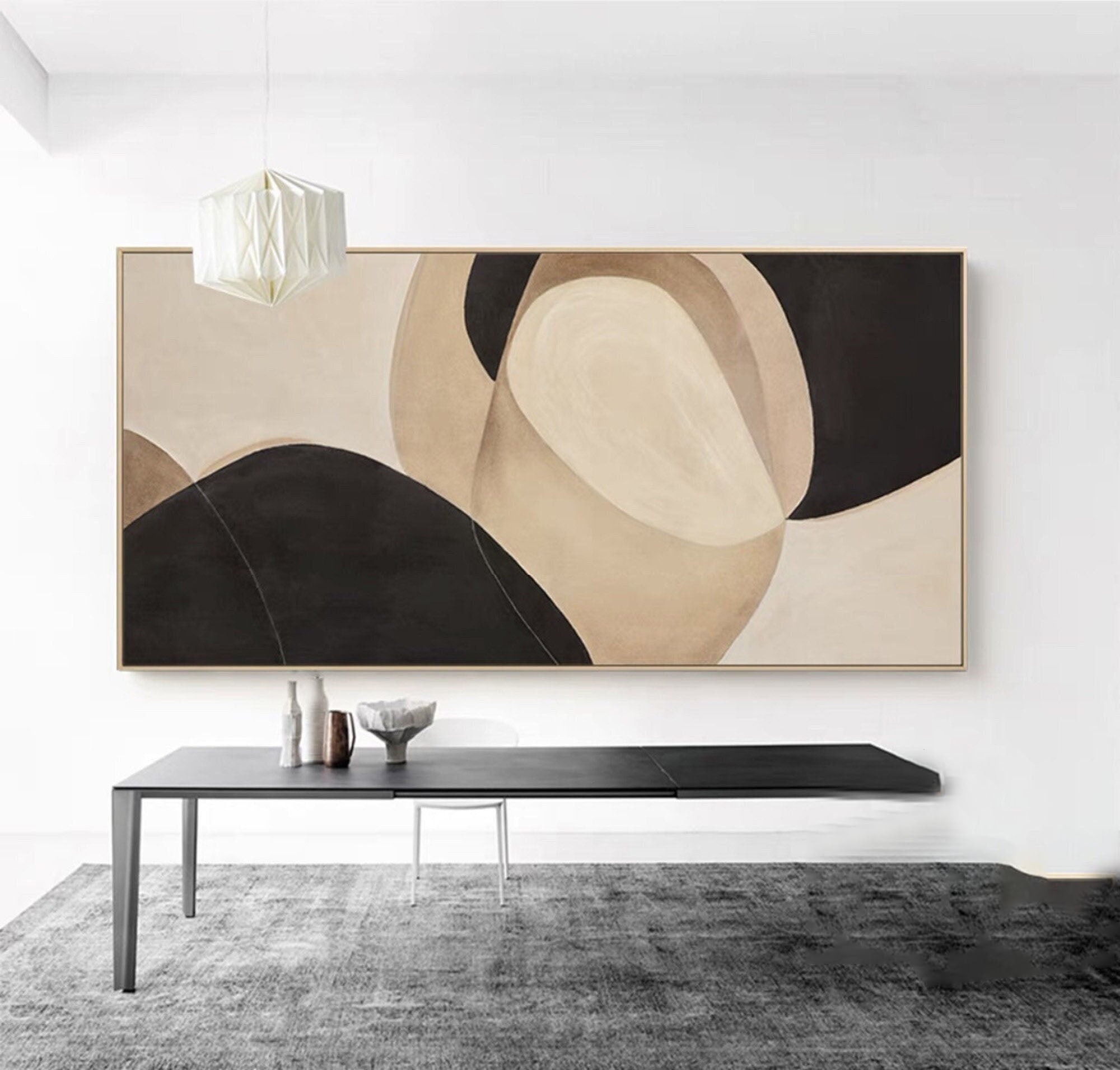 Elegant Neutral Minimalist Art in Organic Forms #MM278