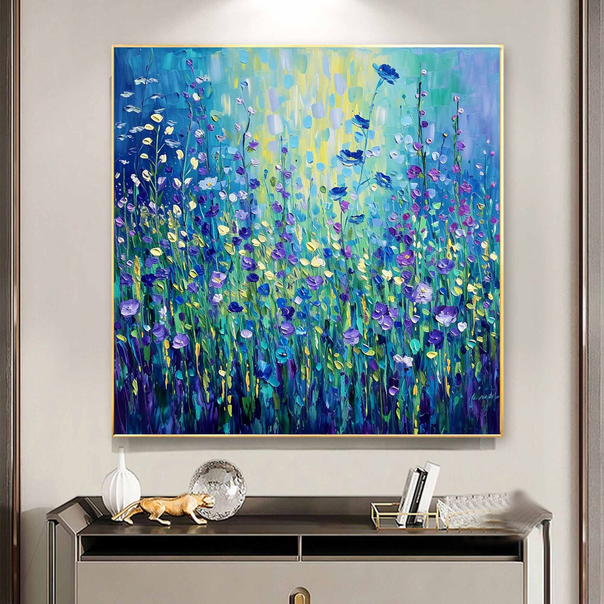 Textured Floral Abstract - Contemporary Art, Home Painting #FB040