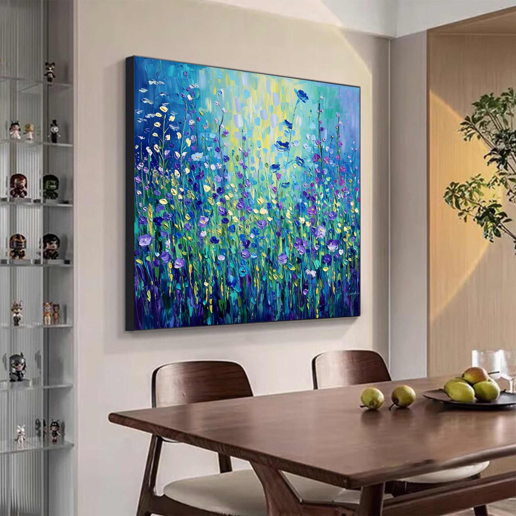 Textured Floral Abstract - Contemporary Art, Home Painting #FB040