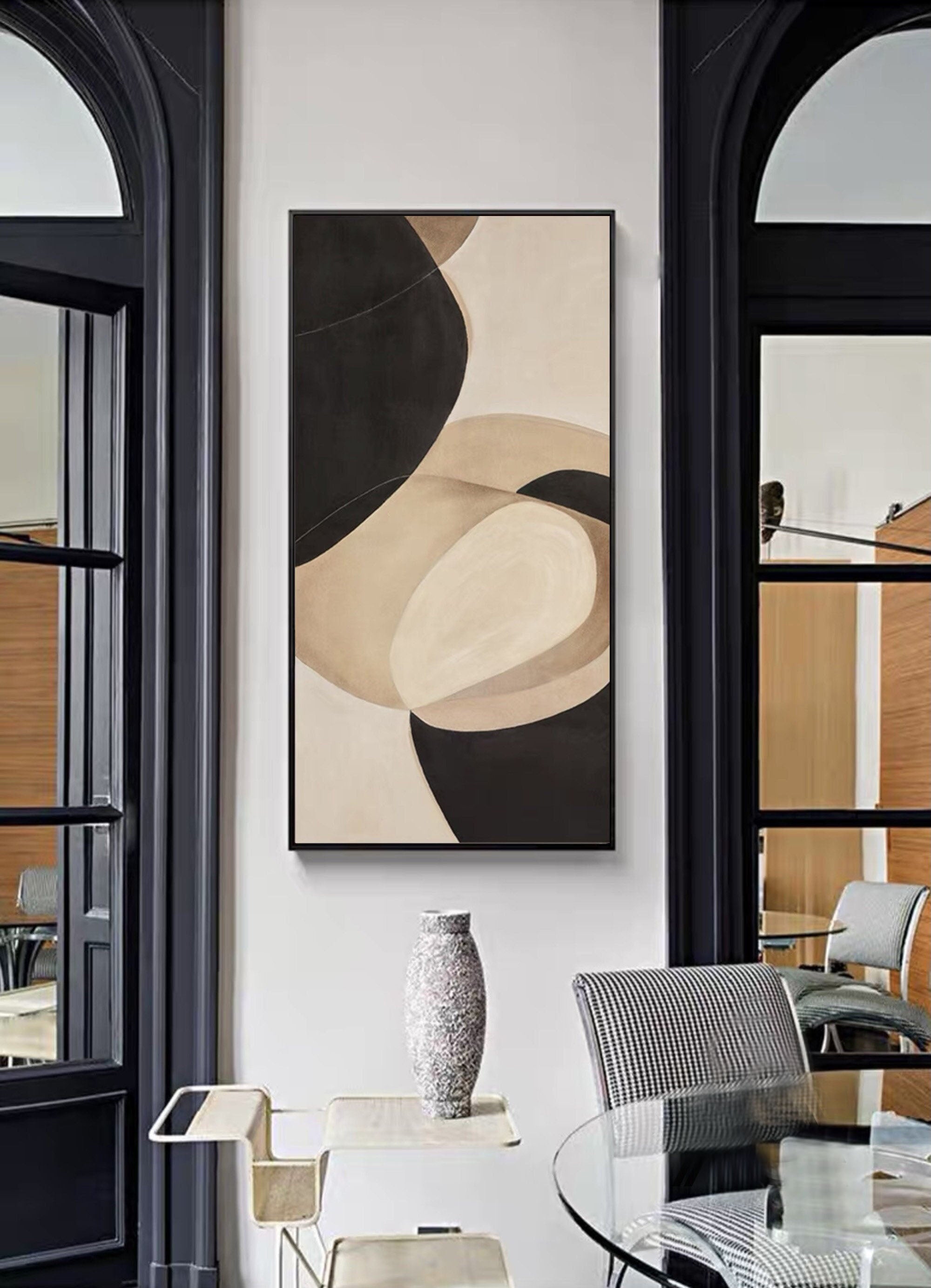 Elegant Neutral Minimalist Art in Organic Forms #MM278