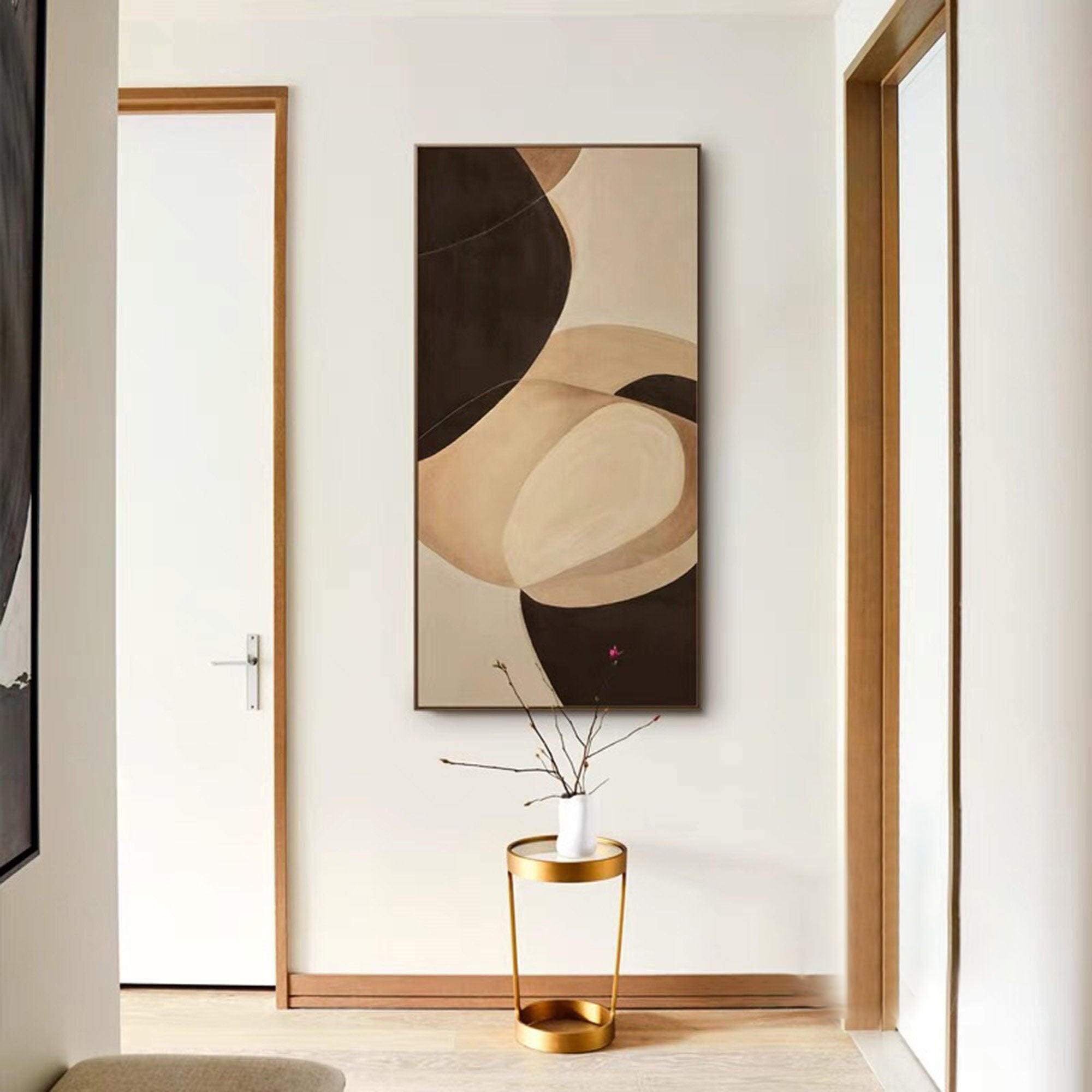 Elegant Neutral Minimalist Art in Organic Forms #MM278