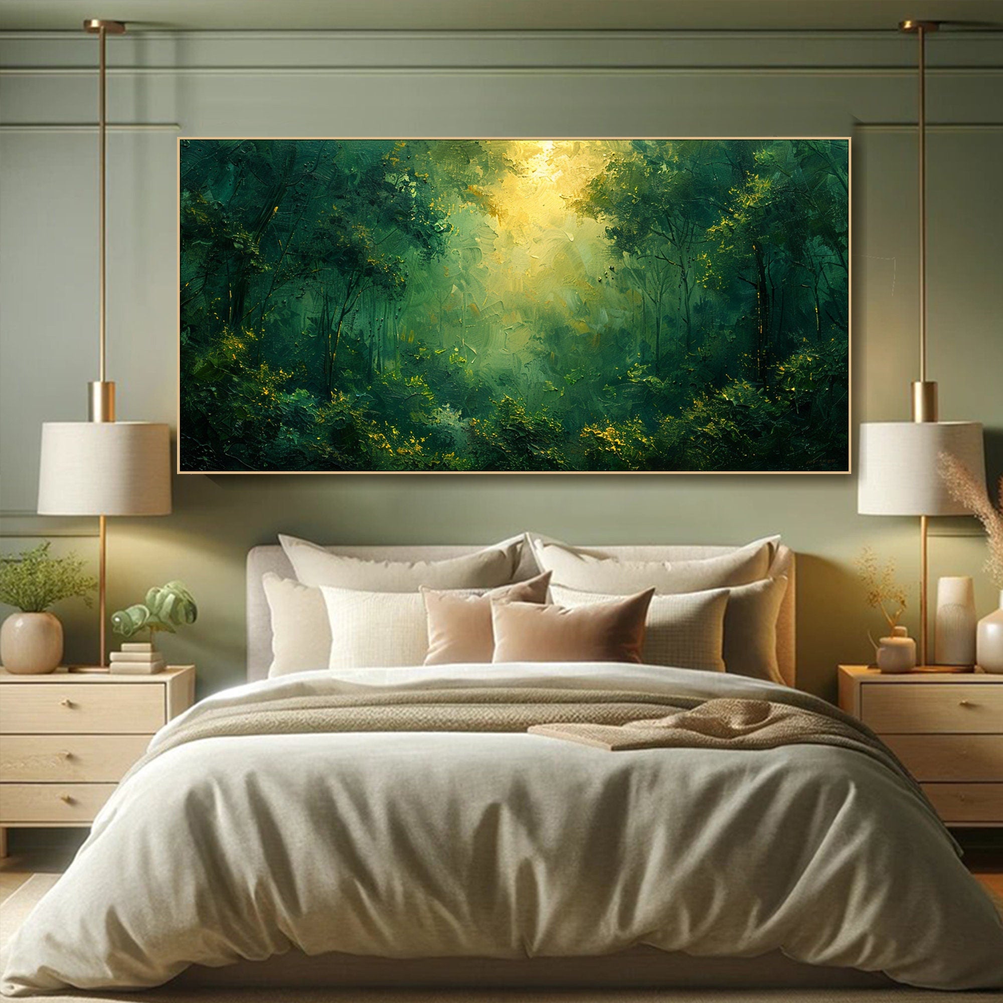 Forest Light, Natural Beauty Landscape Wall Painting #TP056