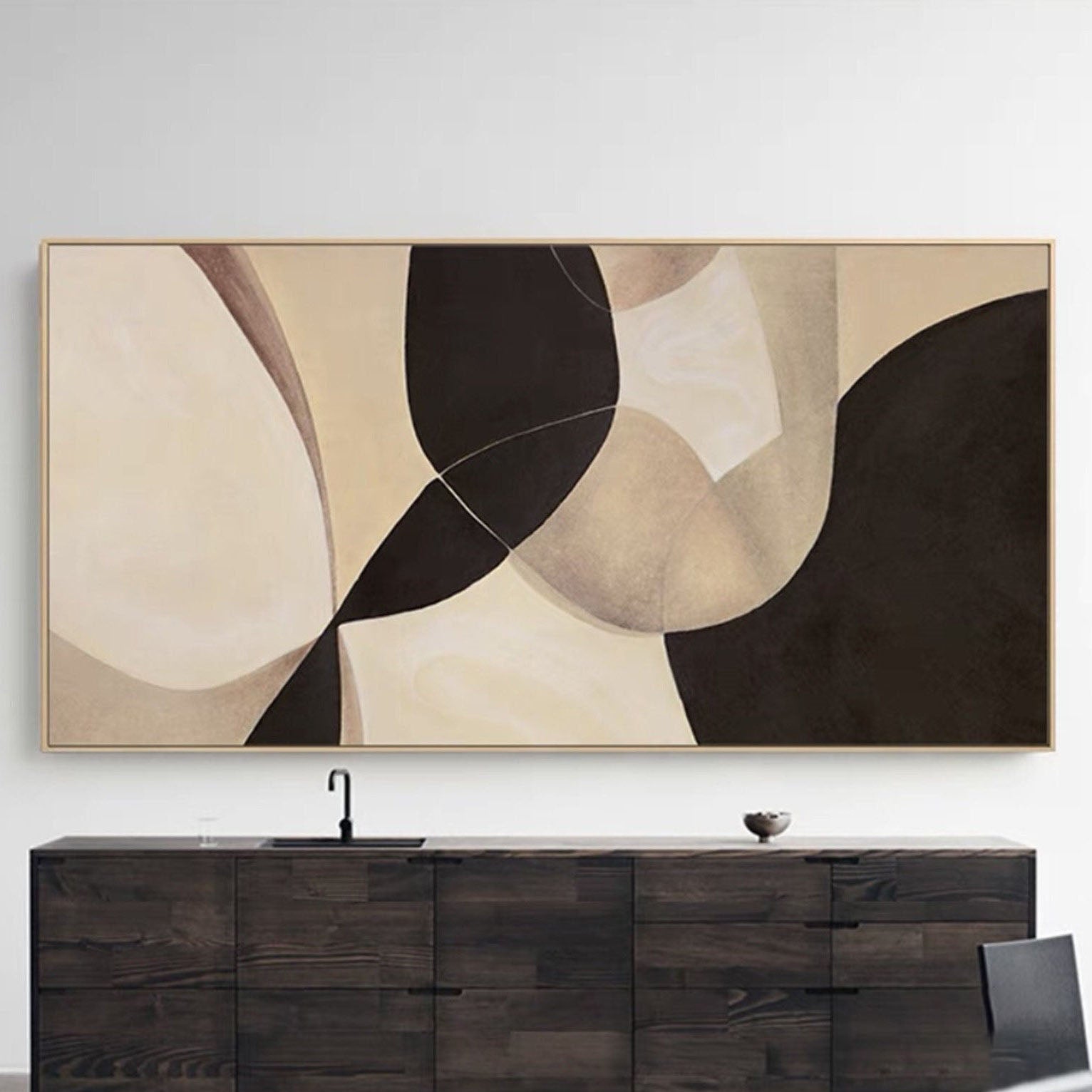 Elegant Neutral Minimalist Art in Organic Forms #MM278