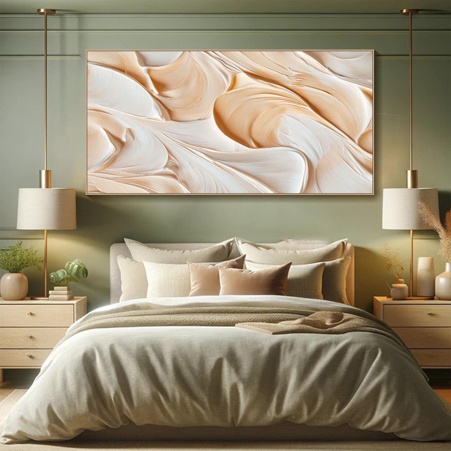 Large Layered Wave Abstract, Dimensional Wall Art #MM297