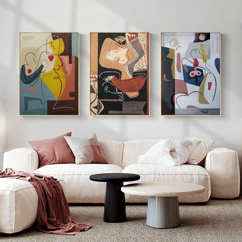 Modern Abstract Art Set of 3 