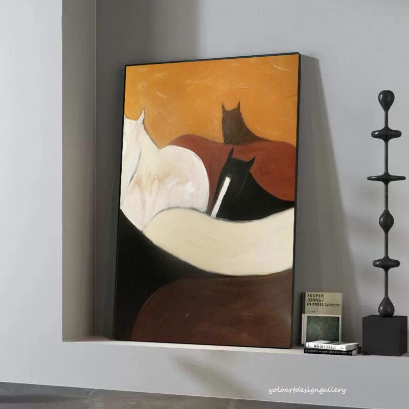 Large Abstract Horse Canvas | KelorArt #AG 175