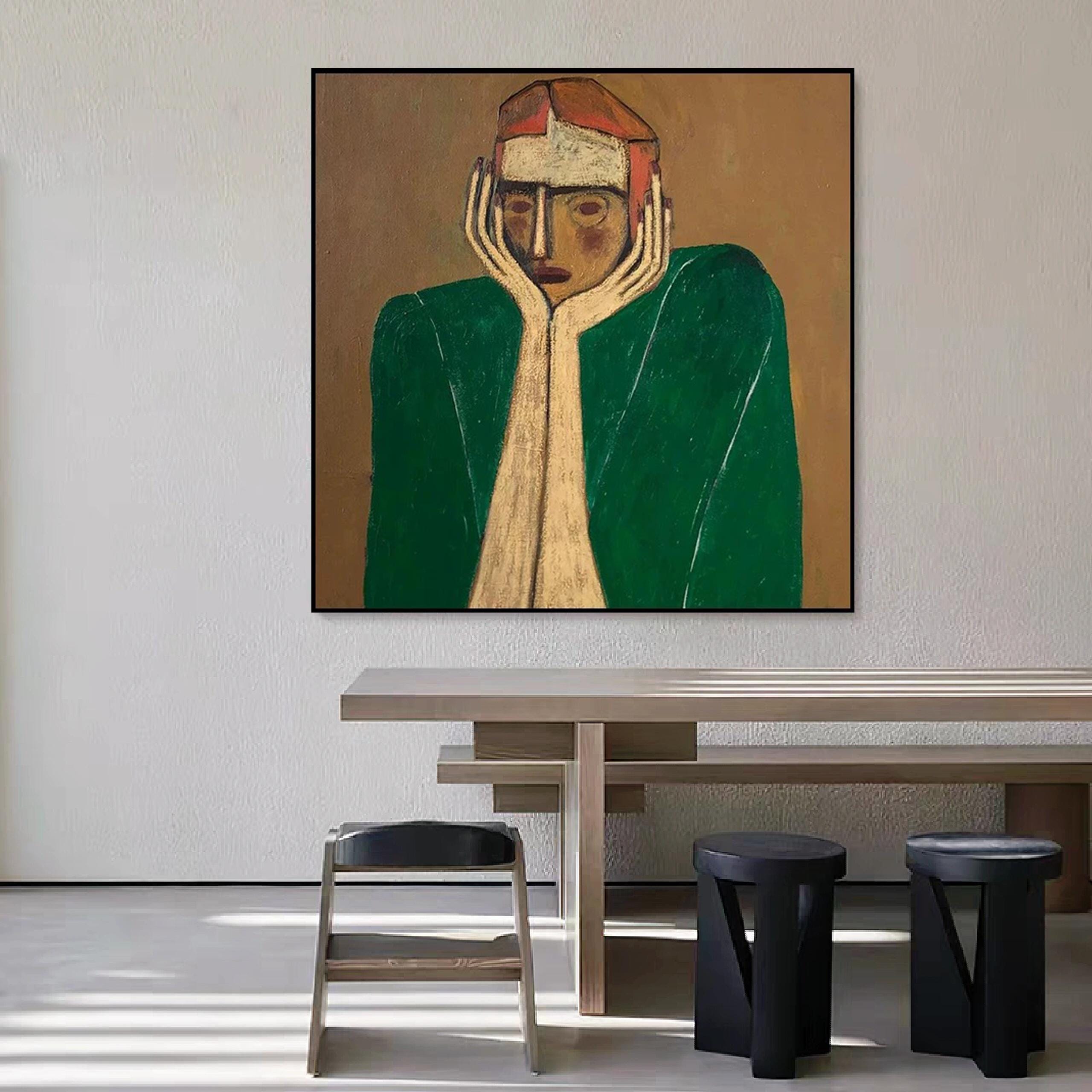 Large Contemplation Painting | KelorArt #AG 168