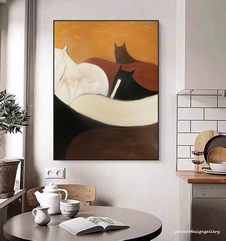 Large Abstract Horse Canvas | KelorArt #AG 175