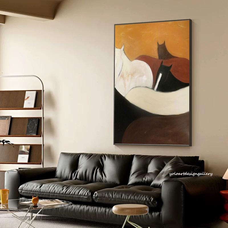 Large Abstract Horse Canvas | KelorArt #AG 175