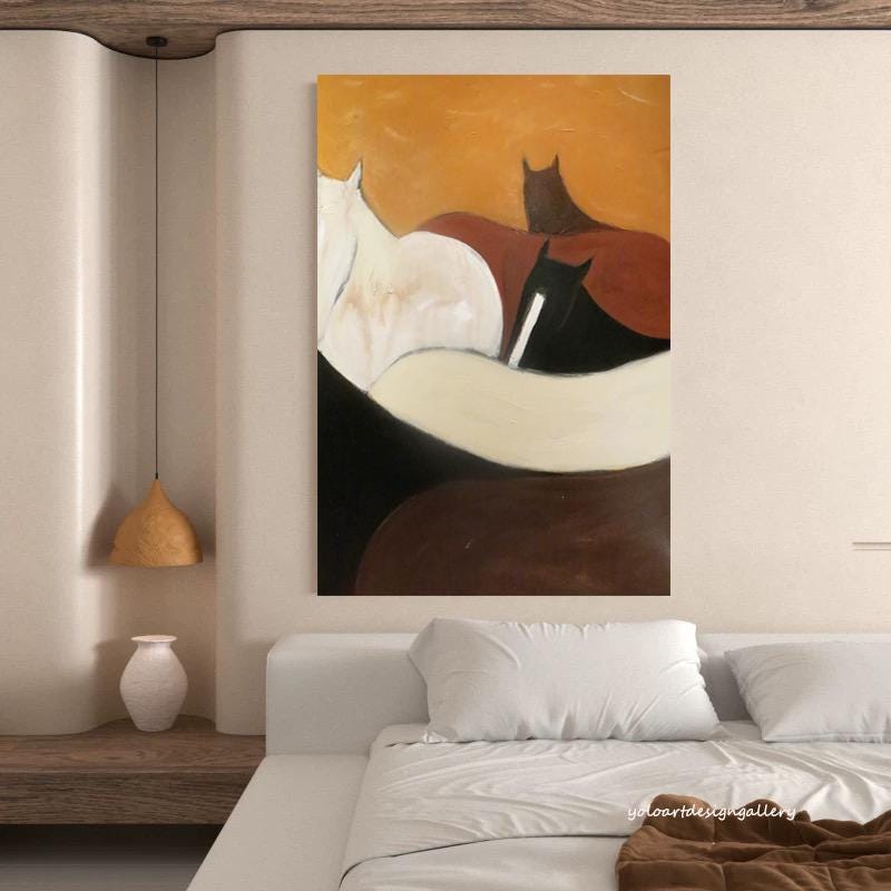 Large Abstract Horse Canvas | KelorArt #AG 175