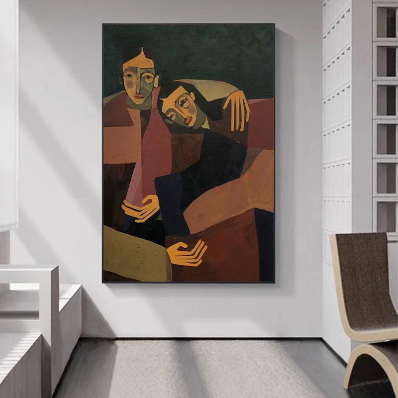 Abstract Large Figure Painting | KelorArt #AG 170