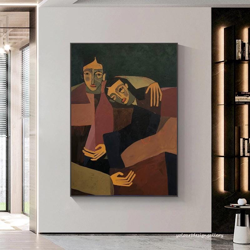 Abstract Large Figure Painting | KelorArt #AG 170