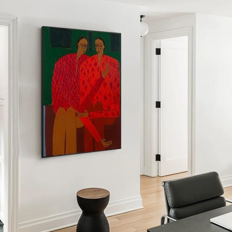 Abstract Large Figure Study Art | KelorArt #AG 181