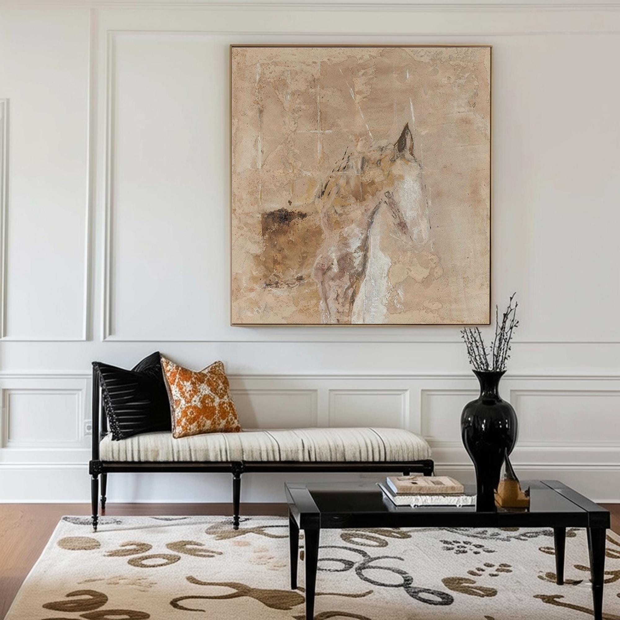 Large Abstract Horse Study | KelorArt #AG 186