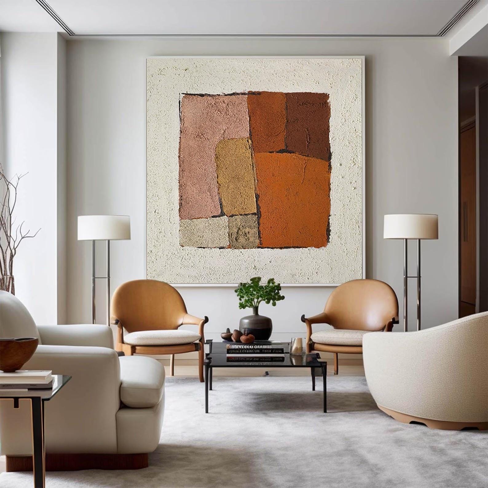 Large Abstract Earth Tones | KelorArt #AG 184