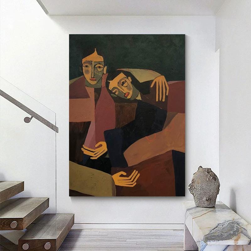 Abstract Large Figure Painting | KelorArt #AG 170