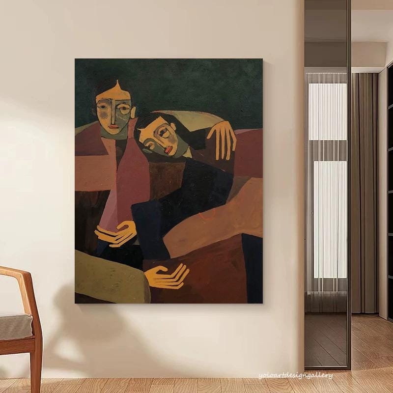 Abstract Large Figure Painting | KelorArt #AG 170
