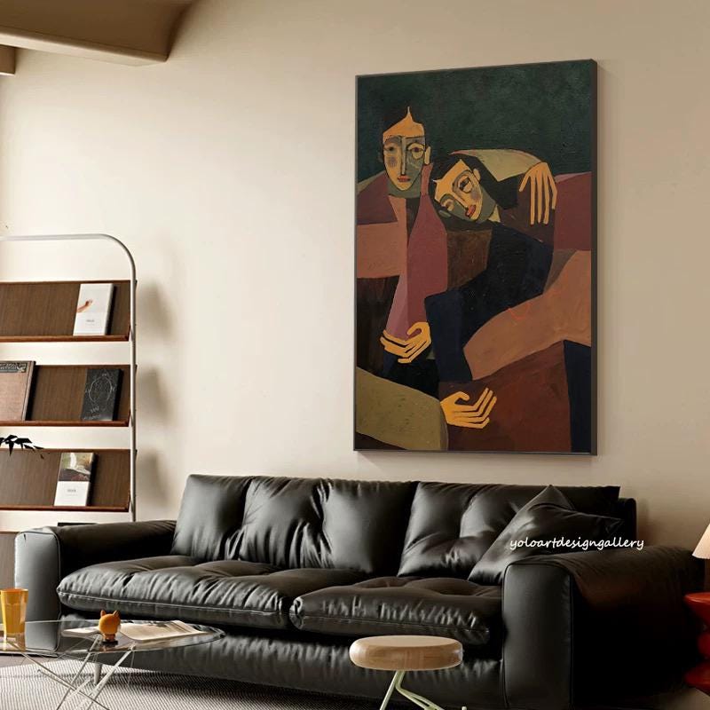 Abstract Large Figure Painting | KelorArt #AG 170