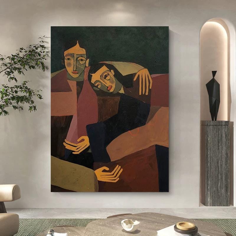 Abstract Large Figure Painting | KelorArt #AG 170