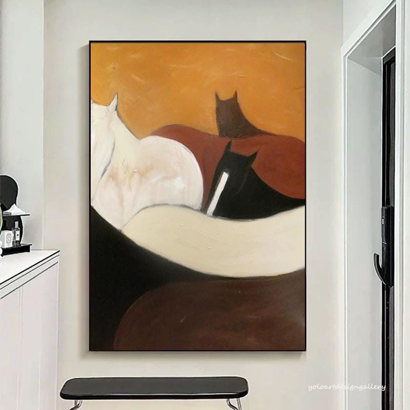Large Abstract Horse Canvas | KelorArt #AG 175