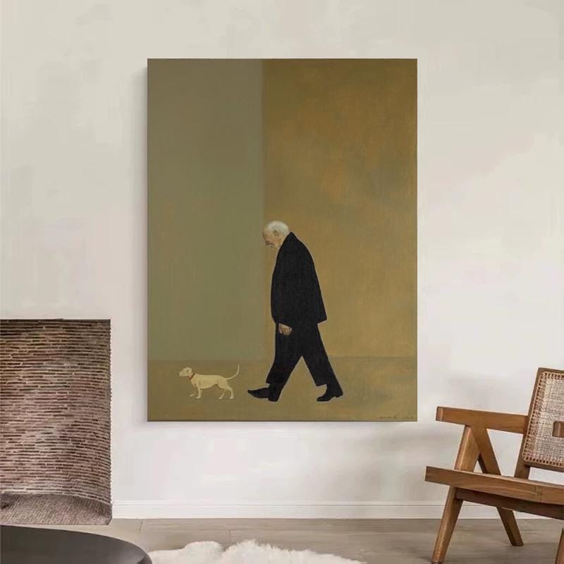 Large Pensive Walker Painting | KelorArt #AG 169