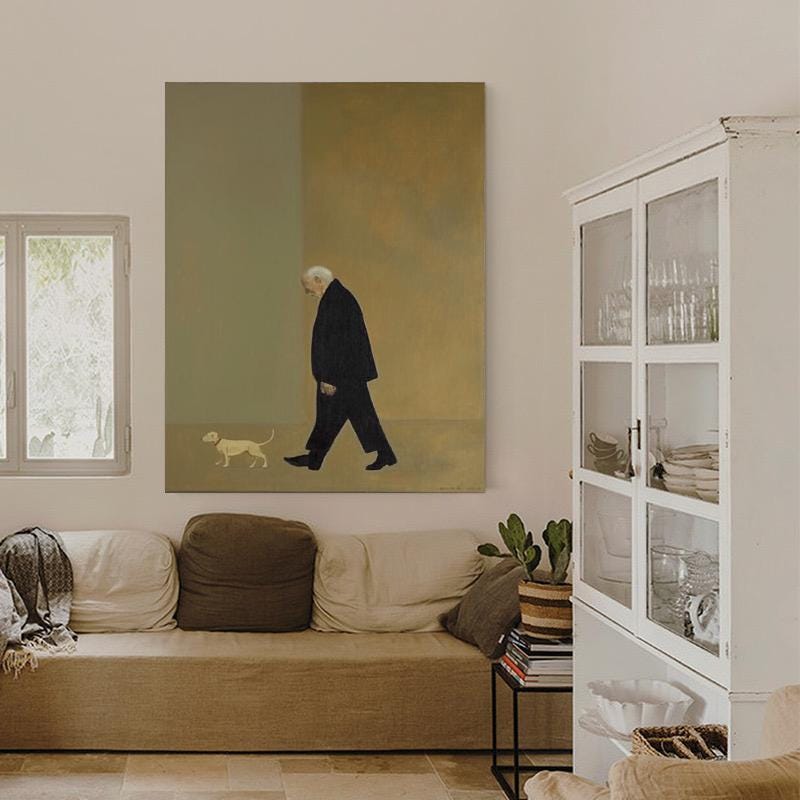 Large Pensive Walker Painting | KelorArt #AG 169