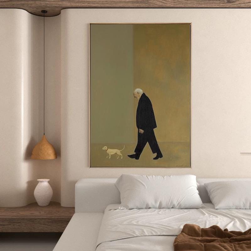 Large Pensive Walker Painting | KelorArt #AG 169