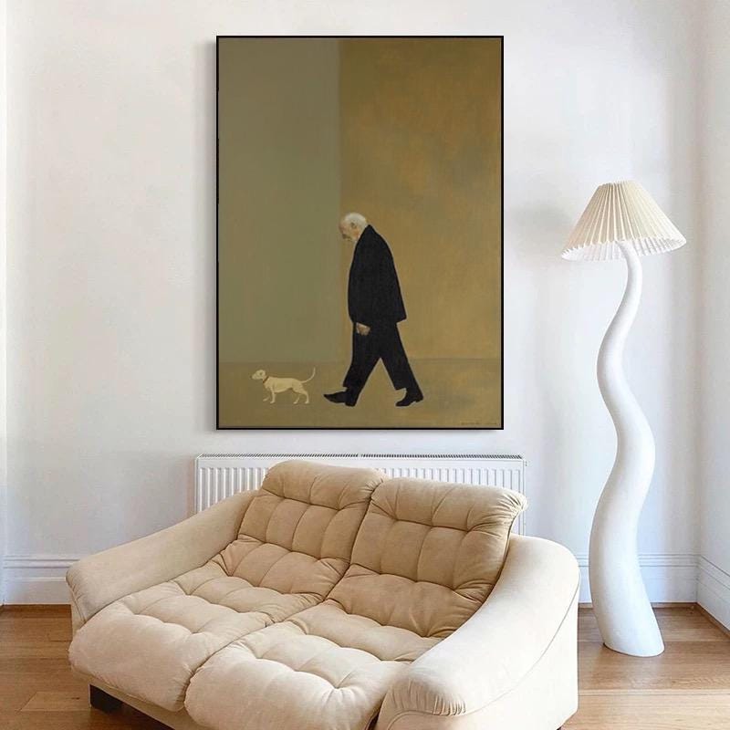 Large Pensive Walker Painting | KelorArt #AG 169