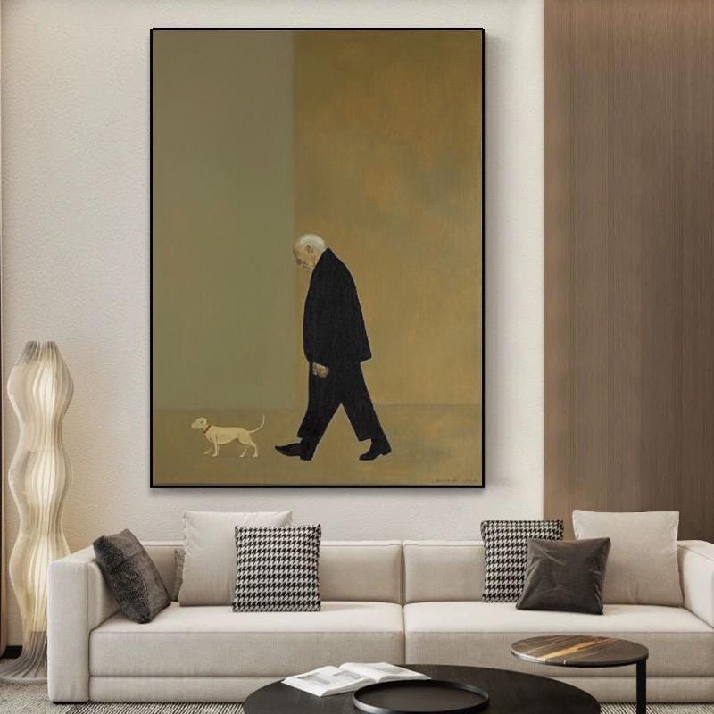 Large Pensive Walker Painting | KelorArt #AG 169