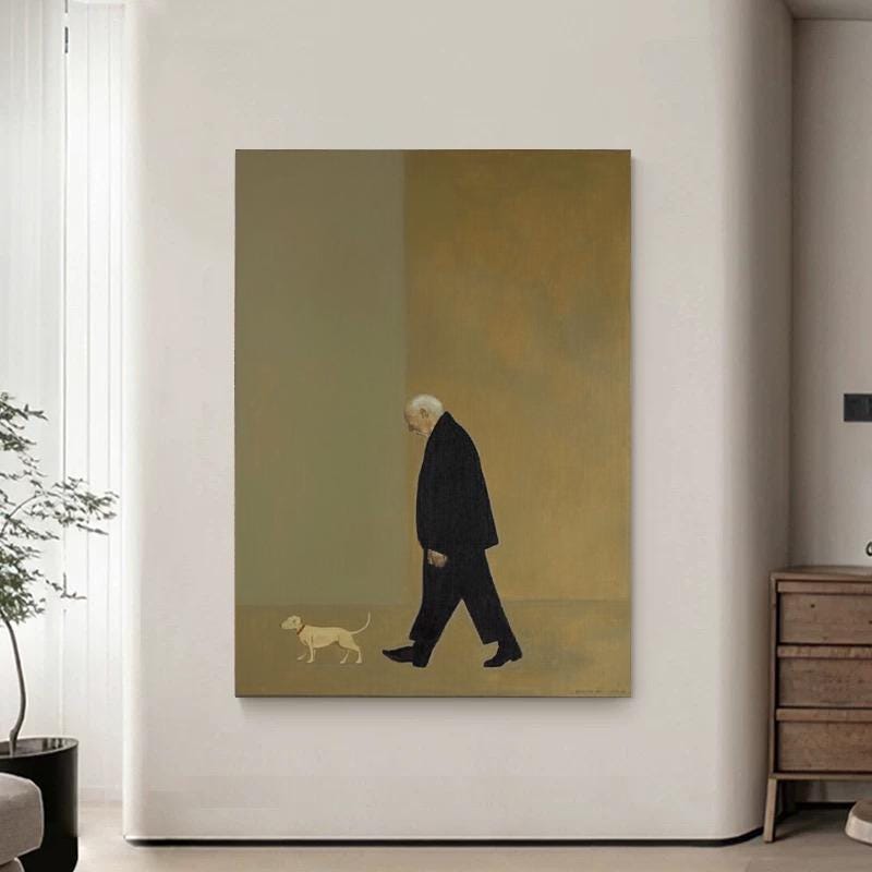 Large Pensive Walker Painting | KelorArt #AG 169