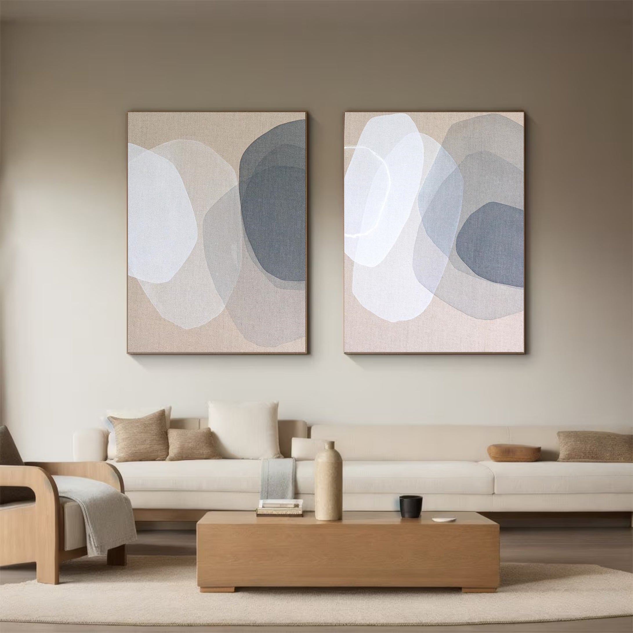 Minimalist Geometric Original Art for Living Room Decor #MMS039