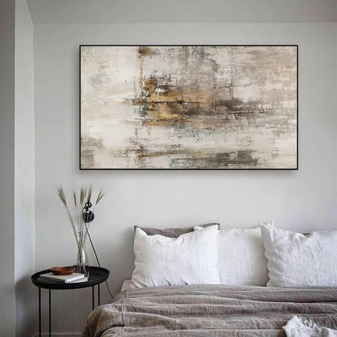 Textured Earth Tone Abstract Minimalist Modern Wall Art #MM254